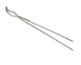 19" Long Graphite Foundry Crucible Bent Tongs Melting Casting Gold Silver Copper