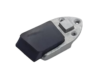 Cast Iron Bench Filing Block with Rubber Pad - Jewelry Making Forming Repair Tool