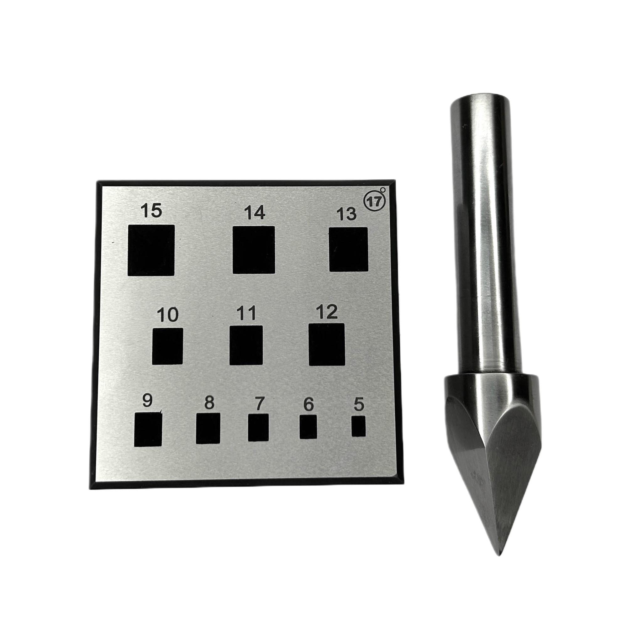 Bloc De Serrage Avec Poinçons Ronds 17° Pour Bijouterie - 14 Tailles De 3 à 16 Mm - Pour Former Des Lunettes - 8