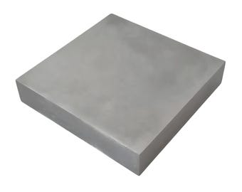 Premium Bench Steel Block Square Double Sided Mirror Finish 4" x 4" x 3/4"