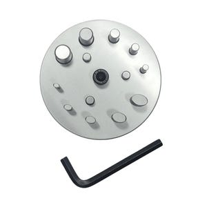 Disc Cutter 2 Different Shapes with 10 Punches - 5 Round & 5 Oval Size