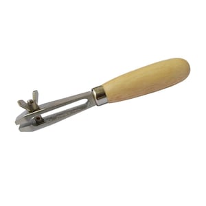 Hand Vise Pin Vise Holder Smooth Jaw with Wooden Handle Steel Spring Back Jewelry