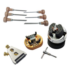 Morsa A Sfera Per Incisione Gioielli - Acciaio, 360 Gradi, Con Accessori, Per Lavori Di Precisione - Foto 11