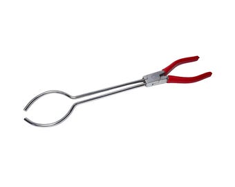 13.5" Long Mild Steel Tong for Graphite Crucible Holder Pouring Casting Cup Holder