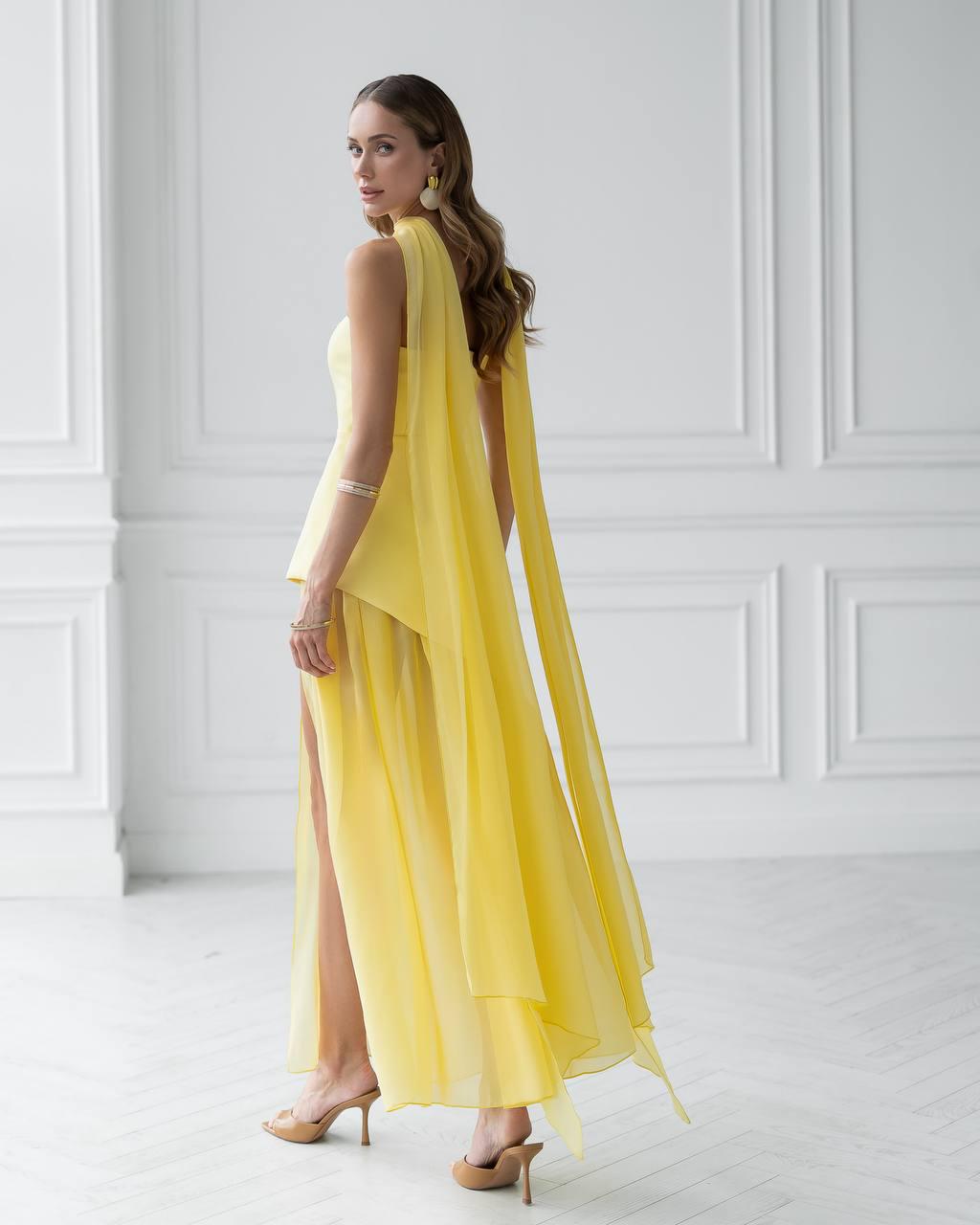 formal dresses light yellow Elegant Summer Dress light yellow dress