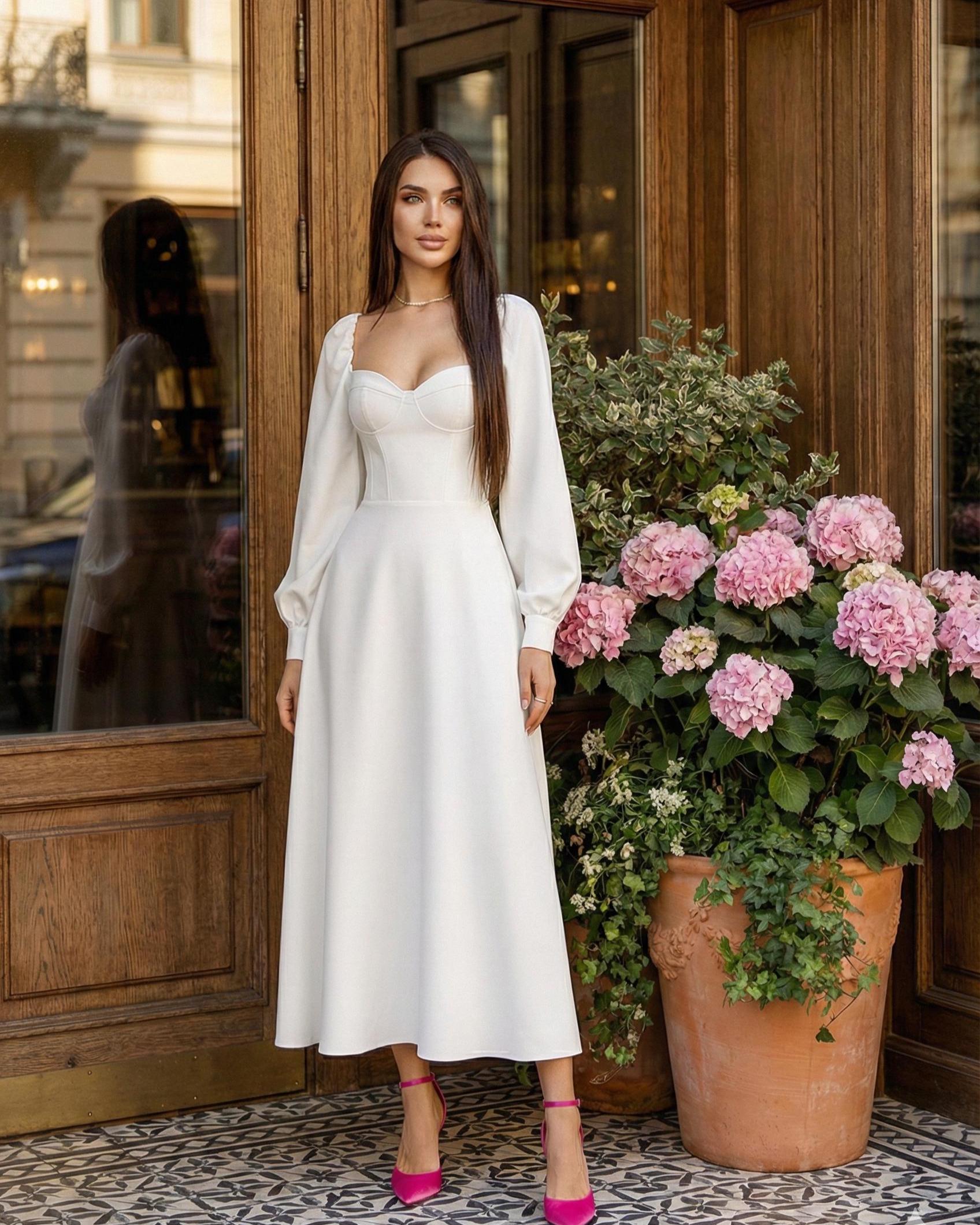 white structured dress Polly Structured Pearl Detail Mini Dress | White | Graduation