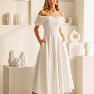 engagement dress flowy long flowy dress for engagement photos Berylove Women Ivory Sheath Engagement Dress Long Sleeve Ruched Bateau Neck Bridal Shower Dress With Slit, Ivory / US18W-parroquiadesanalbertomagno.com