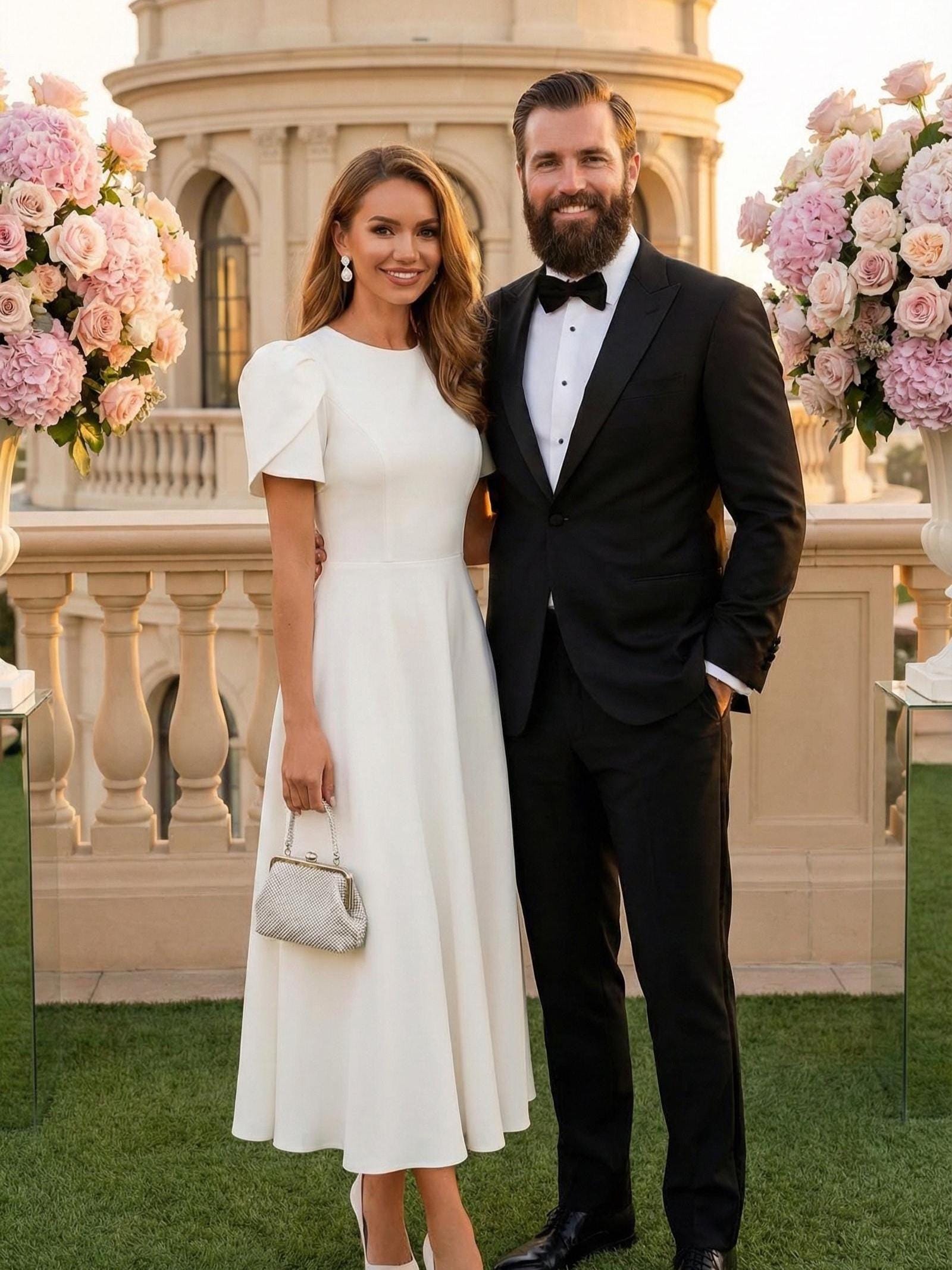 White Engagement Dresses for Women