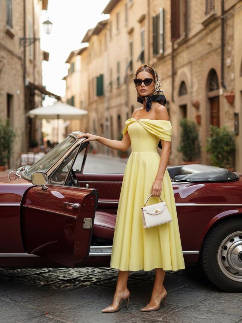 yellow cocktail dress uk WEDTREND Women Off The Shoulder Yellow Prom Dress With Slit Ruffled A Line Tiered Long Evening Dress Wedtrend UK