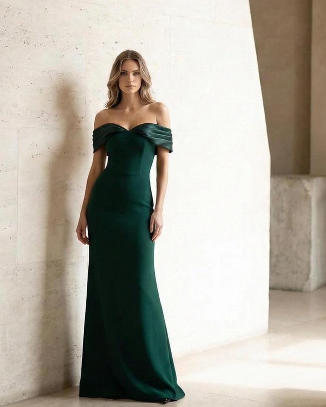 Wedding Guest Dresses for Women Dark Green - Etsy