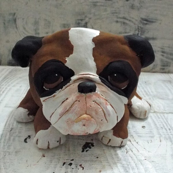 Bulldog Planter - Etsy