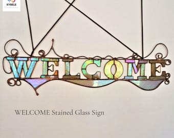 Stained Glass Panel Wall Decor – Custom Hanging Art, Gift for New Home