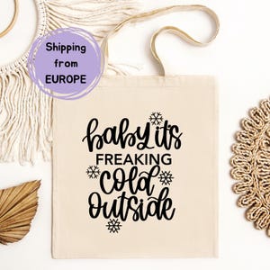 Christmas Tote Bag, Christmas Canvas Bag, Christmas Gift Bag, Merry Christmas Bag, Winter Bag, Women Christmas Bag, Holiday Gift Bag