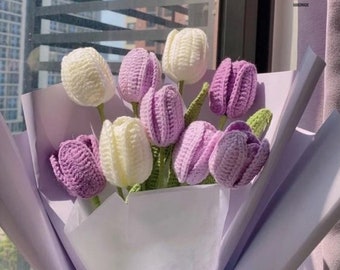 Tulip Crochet Pattern | Flower Bouquet DIY Crochet Pattern | Amigurumi PDF Pattern | Crochet Pattern | Tulip Cute | Crochet Flower Gift