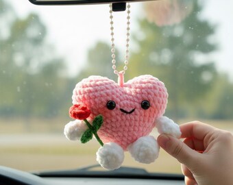 Jellycat Heart With Rose Crochet Pattern - How to Crochet Cute