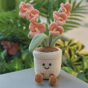 Bundle 10in1 Flower Pots Crochet PDF Pattern - Easy Crochet Cute Flower Home Decoration - Cute Potted Amigurumi Tutorial - Floral Crochet image 7