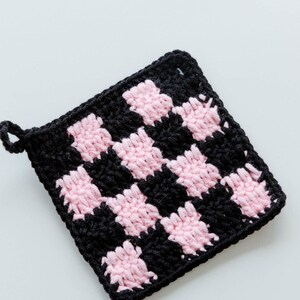 Crochet Plaid Coaster Pattern |  Crochet Plaid Coaster | Crochet Tutorial | PDF Digital Download