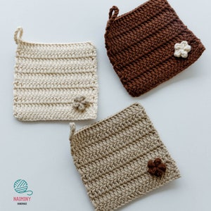 CROCHET PATTERN - Small Flower Coaster, Crochet Pattern Flower Bouquet Plant Coasters Instant Digital Download PDF Crochet Pattern