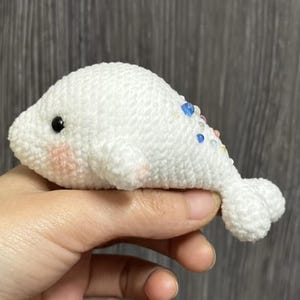 Mini Dolphin Keychain Crochet PDF Pattern, Cute Crochet Fish Amigurumi Tutorial, Cute Animal Crochet, Crochet Small Plushie Sea Animals