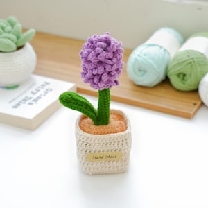 AMIGURUMI: Lavender Flowerpot Crochet Pattern | Mini Flower Pot DIY Crochet Pattern | Desktop Plant Crochet English PDF Pattern