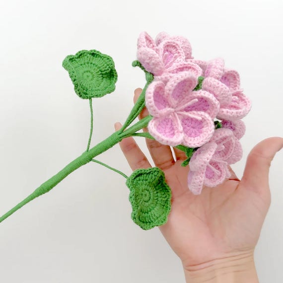 簡単なかぎ針編みゼラニウムの花のPDFパターン - ステップバイステップ