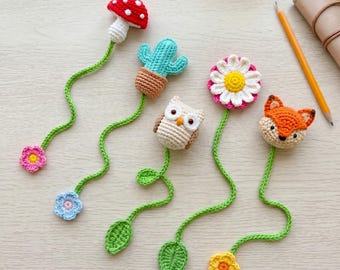 Bundle Bookmark Crochet PDF Pattern - Back to School Accessory Crochet Tutorial - Teacher and Student Gifts Amigurumi Crochet