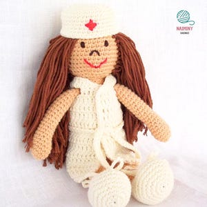 Nurse Doll Crochet PDF Pattern - Amigurumi Doll Pattern - DIY Crochet Toy -  Handmade Doll Gift Crochet