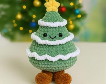 Jellycat Christmas Tree Crochet PDF Pattern - Cute Xmas Tree Plush Amigurumi Tutorial - Christmas Decor Crochet Pattern
