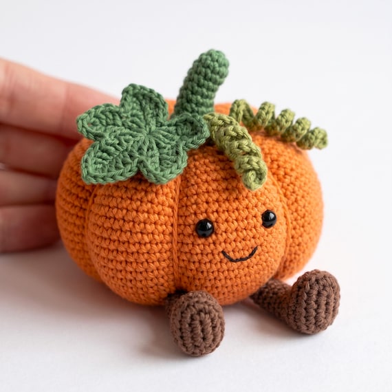 Jelly cat Pumpkin Crochet PDF Pattern - Easy Crochet Fall Decor Beginner Friendly - Cozy Home Decor Crochet, Cute Pumpkin Amigurumi Tutorial