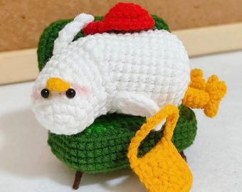 Boring Duck Crochet Pattern - How to Crochet Funny Duckling Amigurumi - Crochet Mini Duck Cute Crochet - Cute Animal Crochet Pattern