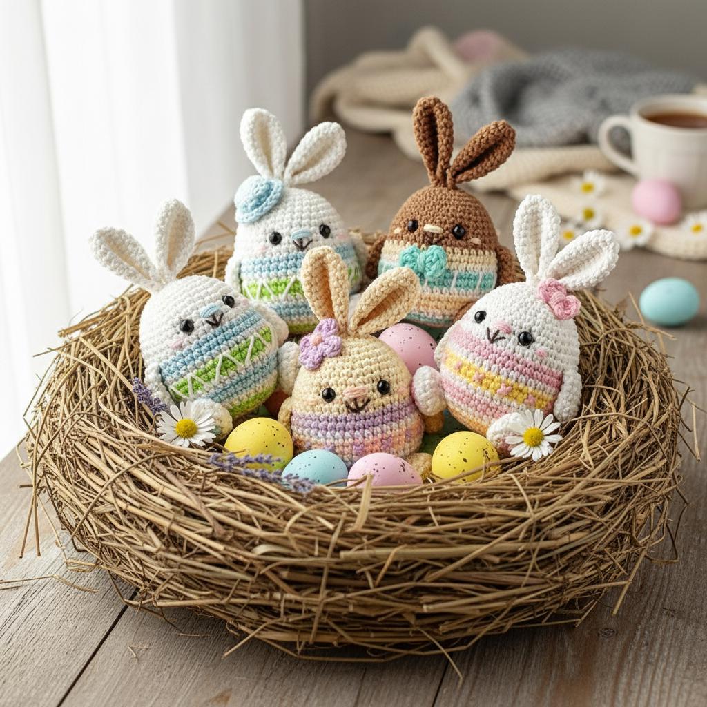 Easter Bunny Egg Crochet PDF Pattern - Step by Step Crochet Easter ...