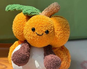 Cute Pumpkin Halloween Crochet Pattern, Cute Halloween Decoration Crochet, Baby Pumpkin pdf Tutorial, Cutes Vegetable Amigurumi