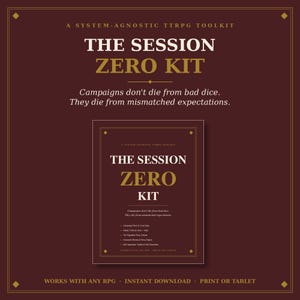 System-Agnostic TTRPG Session Zero Kit, Campaign Planner PDF