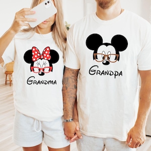 Grandpa Grandma Shirt, Grandpa T-shirt, Grandma Shirt, Grandparents Shirt, Mickey Minnie Shirt, Vacation Shirt, Disney Shirt