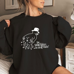 How Snowflakes Are Really Made Sweatshirt, Sarcastic Christmas Sweatshirt, Snowman Sweater, Funny Holiday Sweatshirt, Cute Christmas Sweater