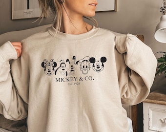 Mickey & Co Shirt, Mickey and Co, est. 1928 Shirt, Unisex Sweatshirt, Disney Family Shirts, Disney Shirts, Disney Trip Shirt, Disney Hoodie
