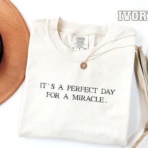IVF Mom and Dad Gift Comfort Colors® Shirt, Transfer Day It&#39;s A Perfect Day for A Miracle Sirt for Couples , Ivf Strong Matching Tee