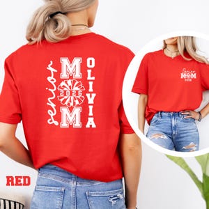 Custom Senior Cheer Mom 2026, Cheer Mom Gift, Class of 2026 Senior Cheer Mom Shirt for Game Day, Cheer Mom Tee, 2026 Cheerleader Senior 2026