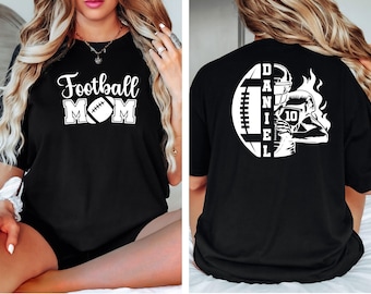 Customized Football Mom Shirt, Your Name Football Shirt, Football Shirt, Game Day Shirt, Football Season, Football Mom Shirt