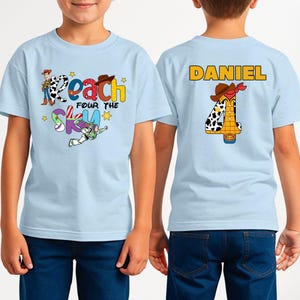 Custom Toy Story Birthday Boys Shirt, Toy Story Reach For The Sky, Toy Story Birthday Shirt, Family Birthday Matching Shirt