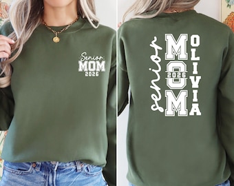 Custom Senior Mom Shirt, Senior Mom 2026,Gift for Mom,Proud Mom Shirt, Class of 2026 Sweatshirt, Family Graduation Hoodie, Senior Graduation