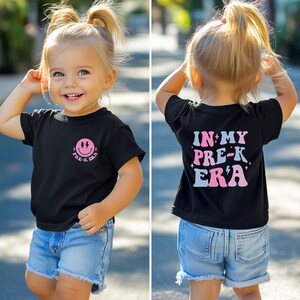 In My Pre-K Era Shirt For Girls, Cute Pre-Kindergarten Squad Tee, First Day Of School Shirt, Back To School T-Shirt For Pre-K Students