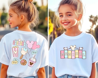 Disneyland Snacks Shirt, Magical Disney Tee, Cute Best Day Ever T-Shirt, Happiest Place Family Vacation Outfit