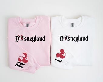 Custom Couple Matching Disney Sweatshirt, Sweethearts Nite Sweater, Disneyland Matching Shirts