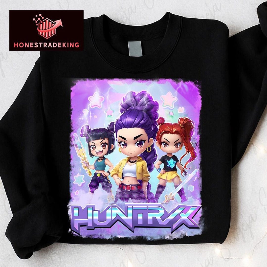 Camiseta Kpop De.mon Hun.ters, De.mon Hun.ters Merch, moletom HUNTRIX Camiseta Kpop De.mon Hun.ters, De.mon Hun.ters Merch, moletom HUNTRIX