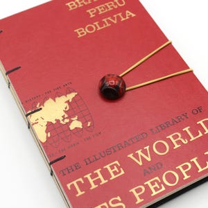 South America Travel Journal - Hand Bound with Upcycled Variety Paper