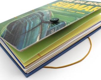 Vintage Submarine Journal with New and Upcycled Paper
