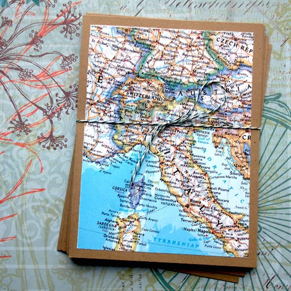 Retro Atlas Note Card Set