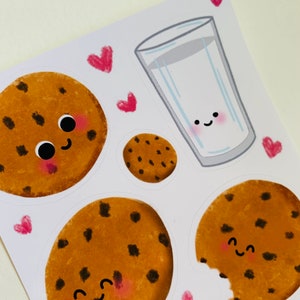 Cookies and milk stickers image 5