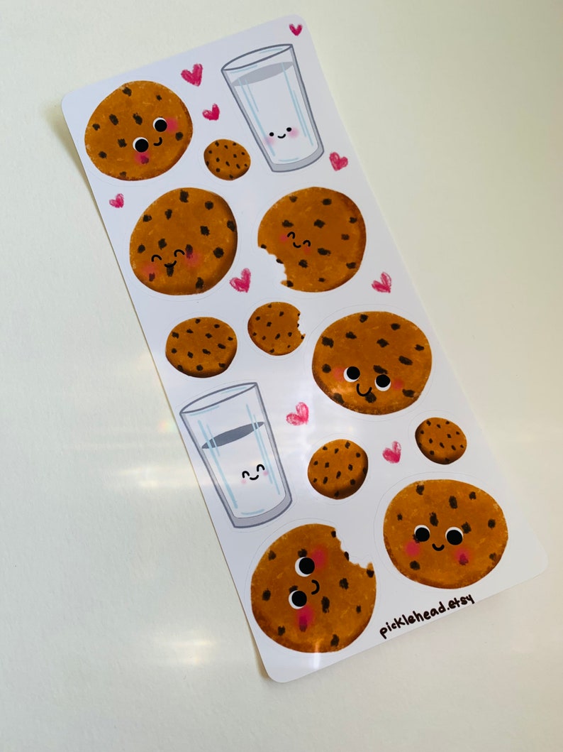 Cookies and milk stickers image 6